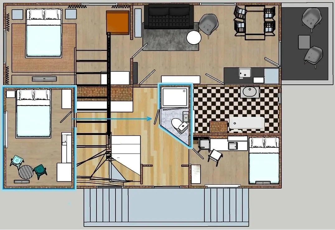 Luxury tent Pokoj Dla Dwojga W Zacisznej Czesci Sopotu Z Lazienka Wspolna Dla Dwoch Pokoi Poland